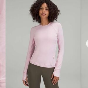 Lululemon Its Rulu Run Long Sleeve Shirt Pink Peony Nwt